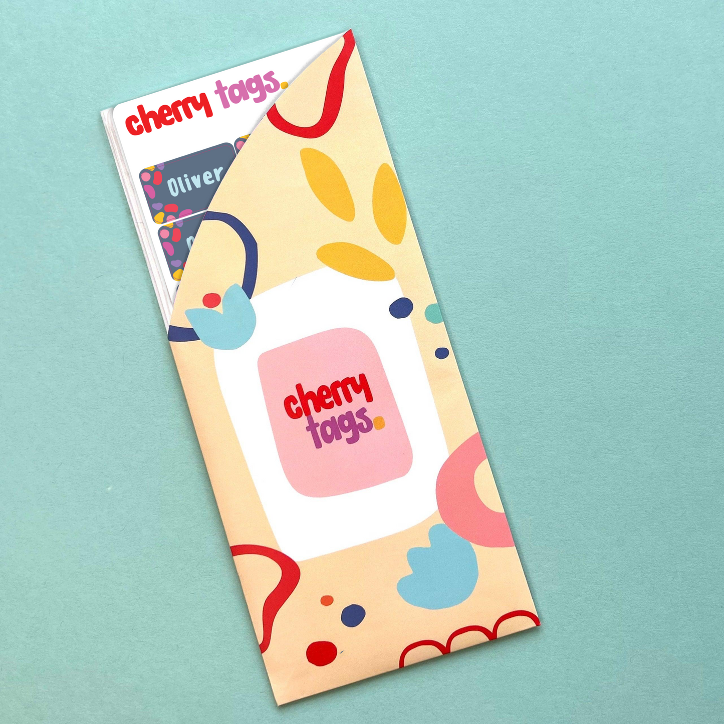 Set of Medium Rectangle Name Labels