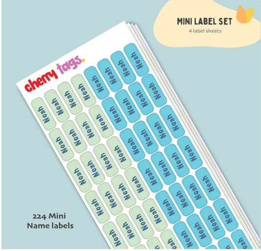 Set of Mini Name Labels