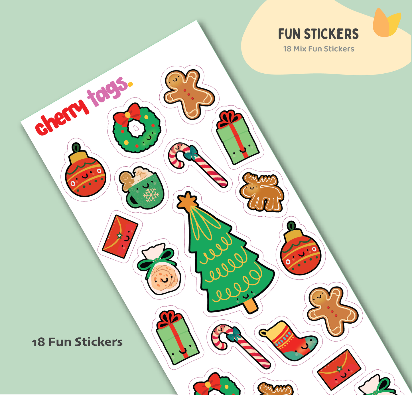 Jolly Holiday Fun Stickers