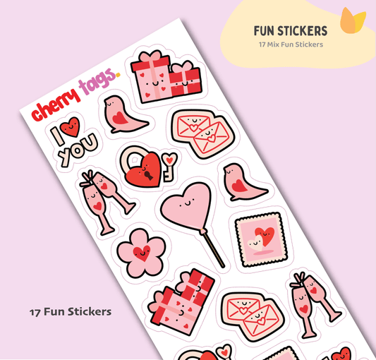 Valentine`s Day Stickers for kids